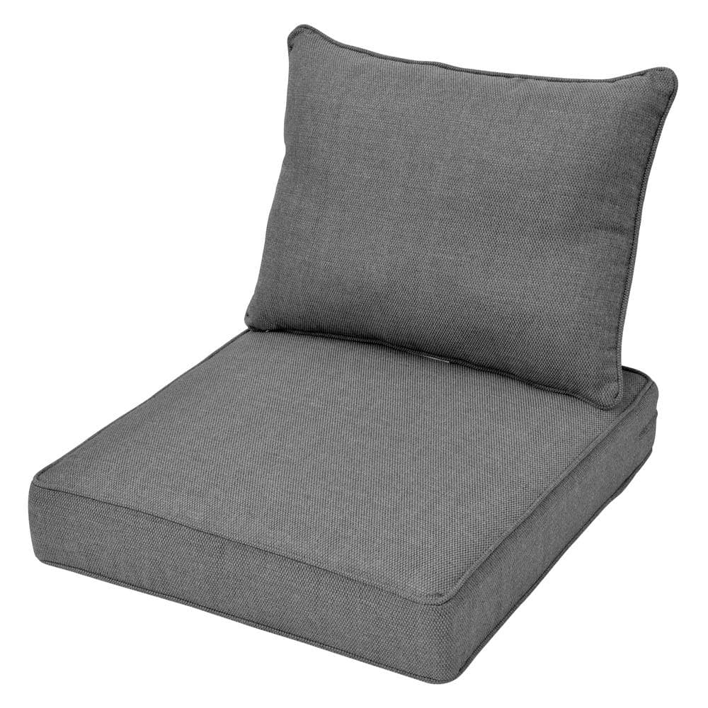 HOOOWOOO Tecci 24 in. x 24 in. Olefin 2Piece Deep Seating Outdoor