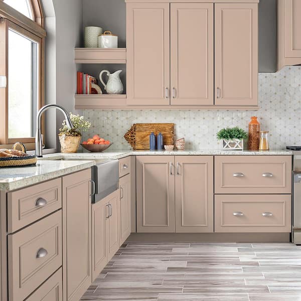 1 gal. #S210-2 Tapestry Beige Semi-Gloss Enamel Interior/Exterior Cabinet, Door & Trim Paint