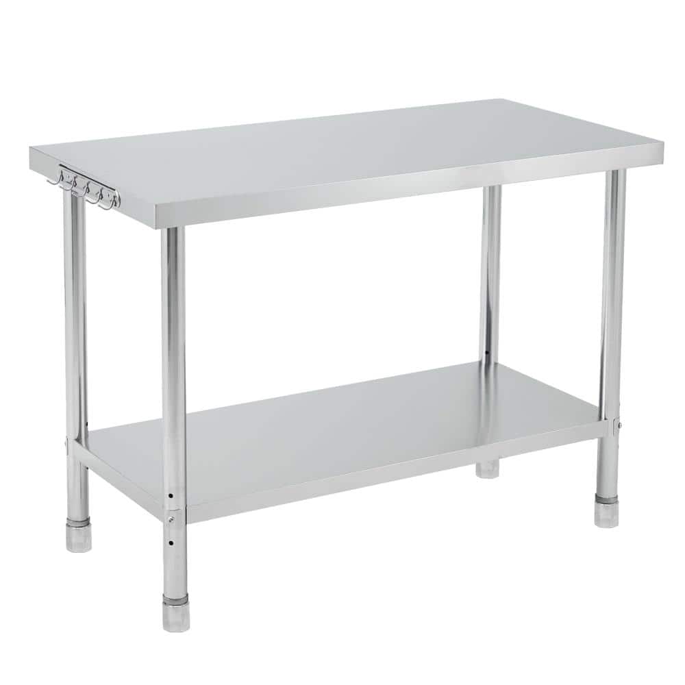 "30x24x35"" Stainless Prep Table, Straight Edge, 4 Adj Feet, Stationary, No Casters, Restaurant/Pizza/Food Truck" price history on PriceWatchPro