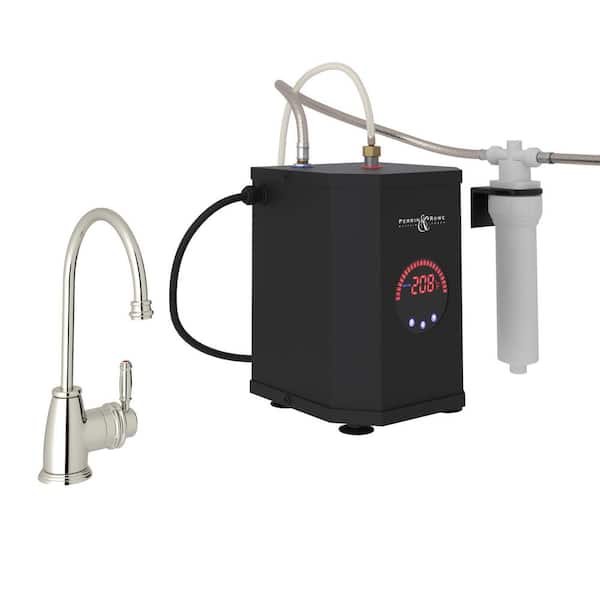 ROHL Gotham Single-Handle 10 in. Faucet for Instant Hot Water Dispenser with 5/8 Gal. Tank in Polished Nickel