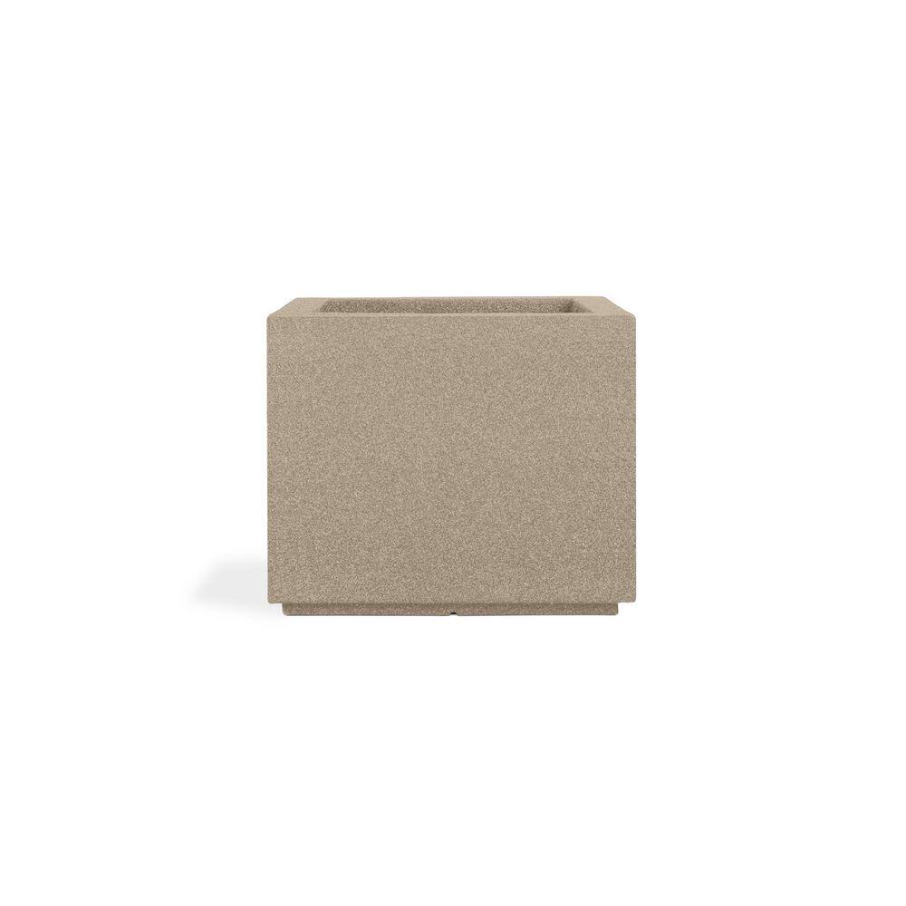 23'' Sandstone Granite Composite Square Outdoor Planter
