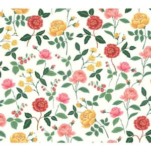 Roses Blush Red Matte Non-Pasted Wallpaper
