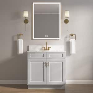 36 in. W x 21 in. D x 34.5 in. H Ready to Assemble Bath Vanity Cabinet without Top in Raised Panel Dove