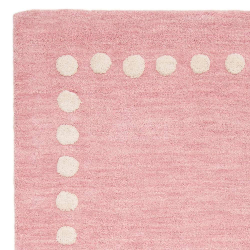 Hand-tufted Enchanted Garden Pink Wool Kids Rug - 5' x 8'