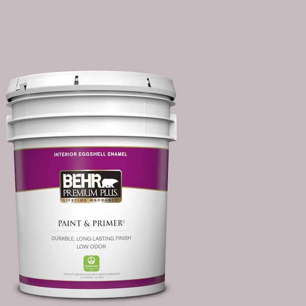 BEHR PREMIUM PLUS 5 gal. #N110-2 Mulberry Stain Eggshell Enamel Low Odor Interior Paint & Primer