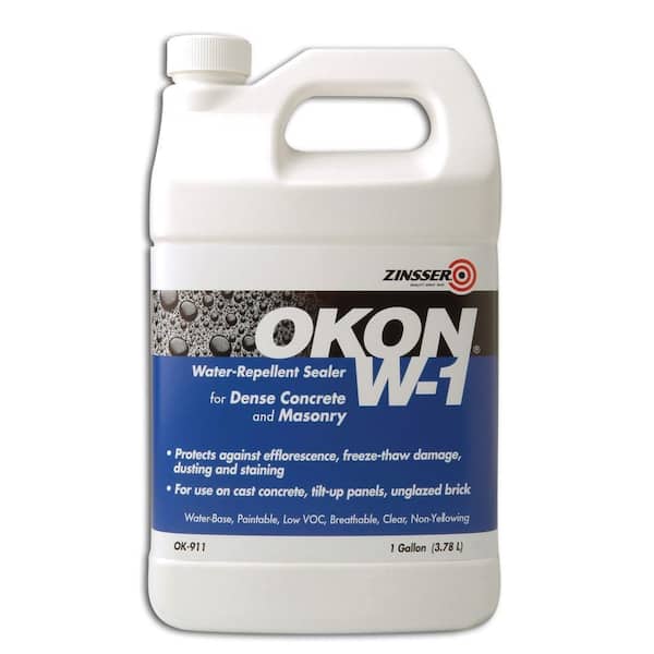 OKON W-1 1-gal. Water Repellent Sealer for Dense Concrete and Masonry-DISCONTINUED