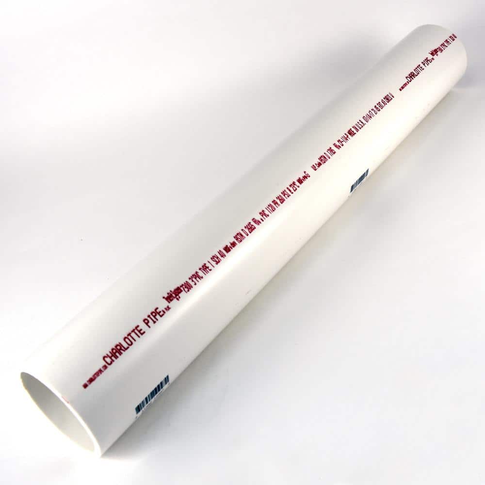 Charlotte Pipe 3 in. x 2 ft. PVC DWV Sch. 40 Pipe PVC073000200HA The