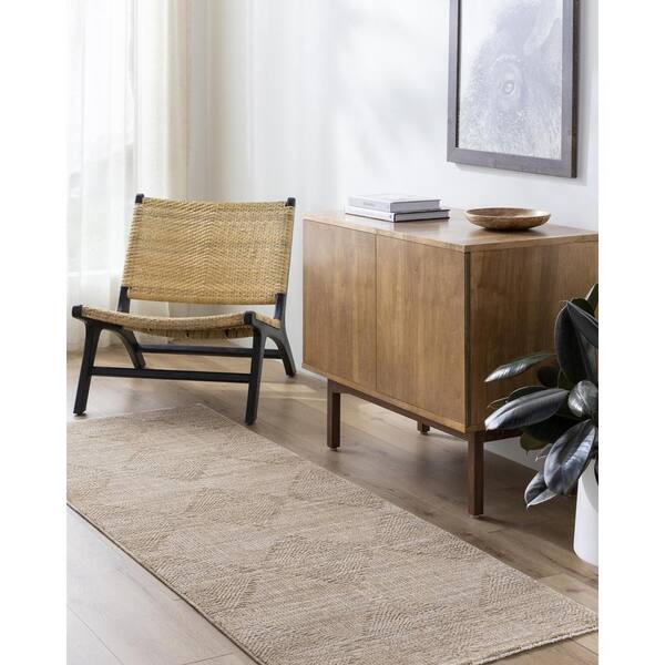 Masterpiece Beige/Tan Traditional 2 ft. x 7 ft. Indoor Area Rug