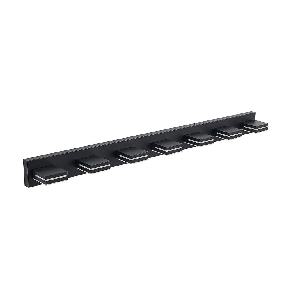 Modern 55 in. 7-Light Black LED Vanity Light Wall Sconce with 360° Rotatable Lamp Head price history on PriceWatchPro