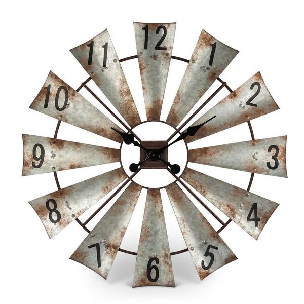 Photo 1 of 30 in. D Windmill Wall Clock