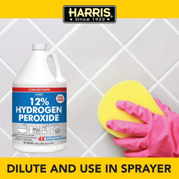 Harris 128 oz. 12% Hydrogen Peroxide All Purpose Cleaner HP12-128 - The  Home Depot