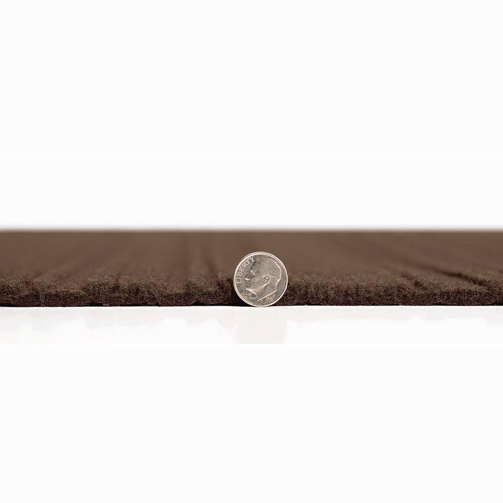 Mocha 24" x 24" Peel and Stick Carpet Tiles