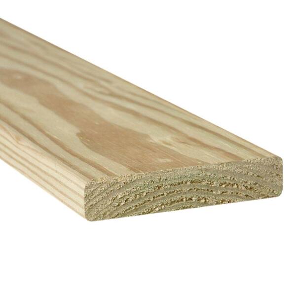 WeatherShield 5/4 in. x 6 in. x 8 ft. Ground Contact Pressure-Treated Weather Shield Pine Standard Decking Board