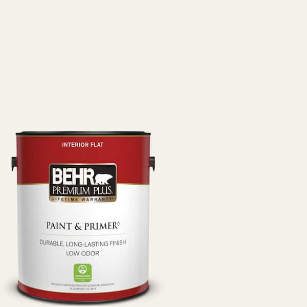 BEHR PREMIUM PLUS 1 gal. WB200 Popped Corn Flat Low Odor Interior