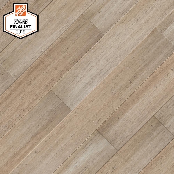 HOMELEGEND Hand Scraped Strand Woven Mojave 7 mm T x 5.2 in. W x 36.22 in. L Click Bamboo Flooring (13.07 sq. ft. / case)