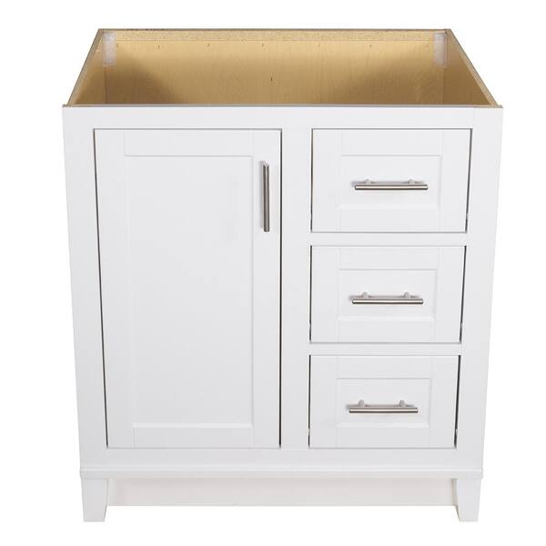 Kinghurst 30 in. W x 21 in. D x 33.5 in. H Bathroom Vanity Cabinet Only in White Kinghurst 30 in. W x 21 in. D x 33.5 in. H Bathroom Vanity Cabinet Only in White