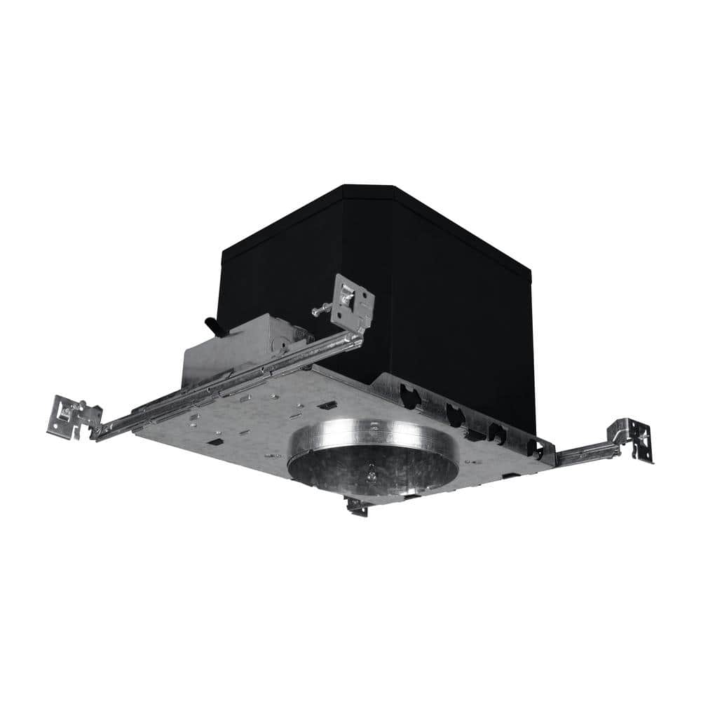 Matte Black 6'' LED IC Rated Recessed Lighting Housing