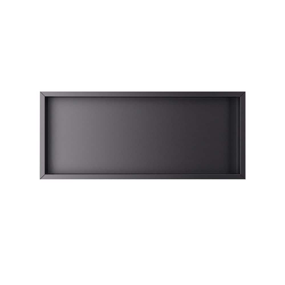12 in. W x 30 in. H x 4 in. D Waterproof Recessed Shower Niche Space-Saving Storage Shelf in Brushed Nickel, No Tile price history on PriceWatchPro