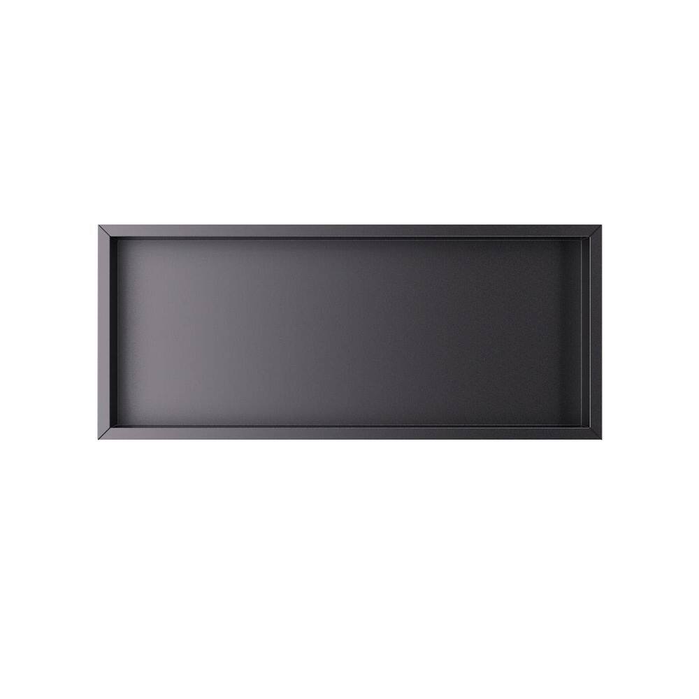 12 in. W x 30 in. H x 4 in. D Waterproof Recessed Shower Niche Space-Saving Storage Shelf in Oil Rubbed Bronze, No Tile