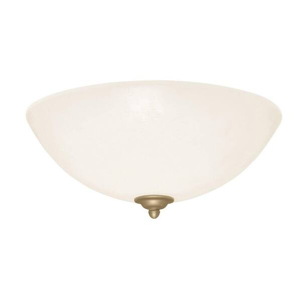 Illumine Zephyr 3-Light Antique Brass Ceiling Fan Light Kit