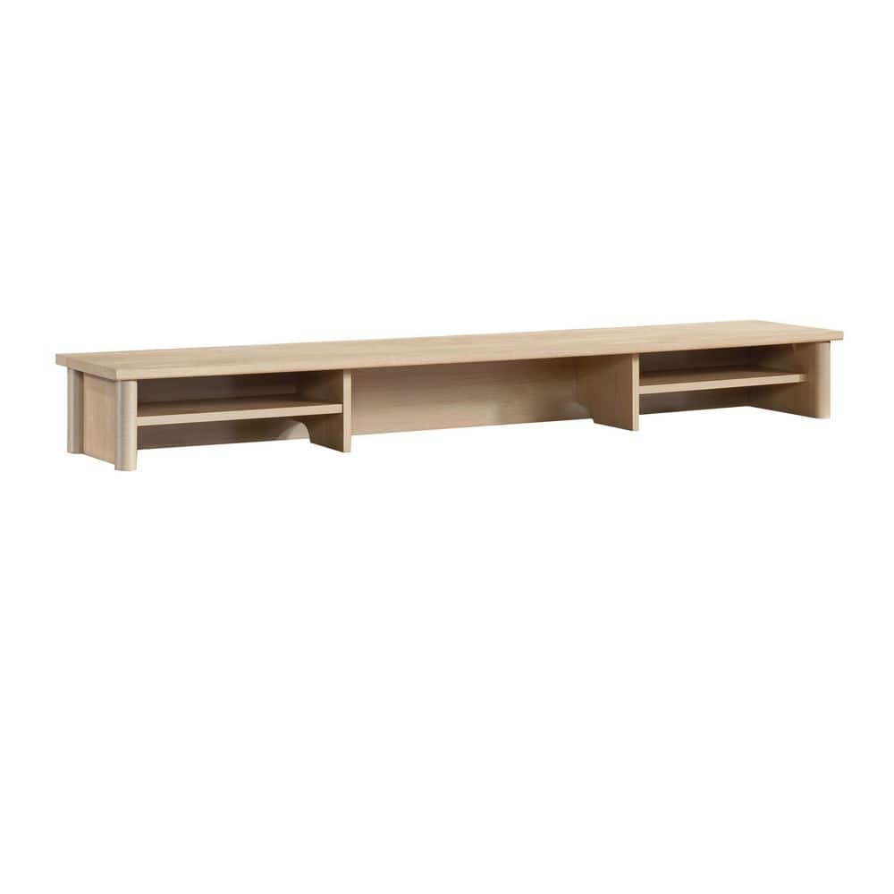 Natural Maple 60" Engineered Wood Desktop Hutch Organizer