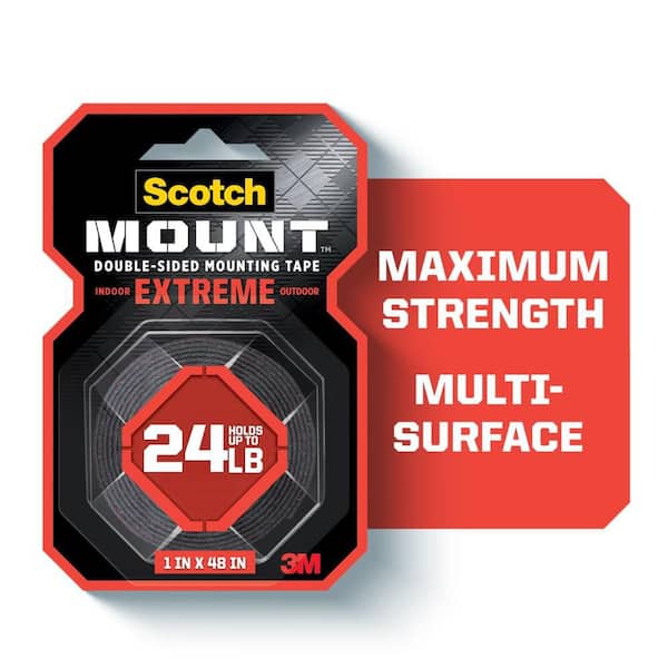 Scotch - 1 in. x 48 in. Extreme Double-Sided Mounting Tape