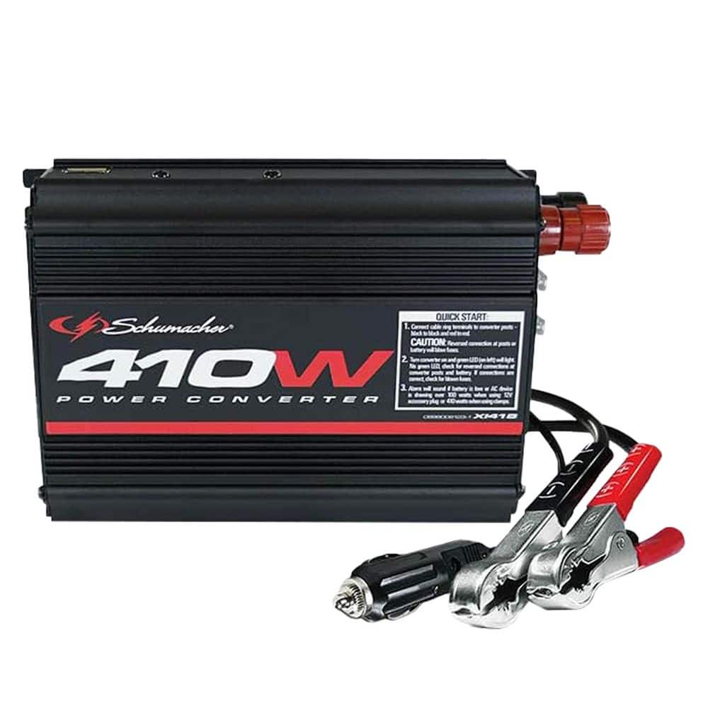 Schumacher Electric 410 Continuous Watts, 820 Peak Watts DC Schumacher Electric 410 Continuous Watts, 820 Peak Watts DC
