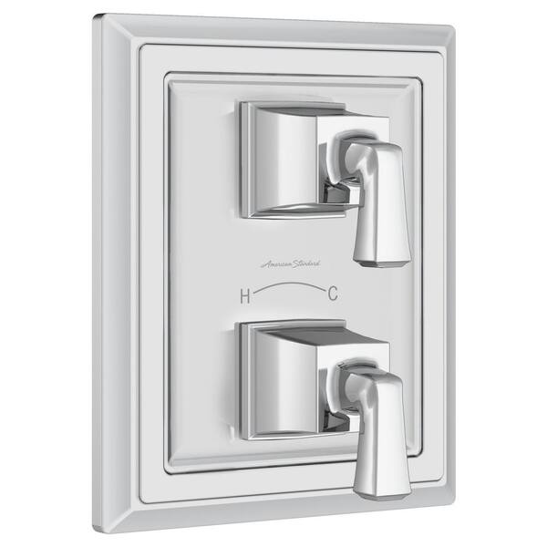American Standard Town Square S 1-Handle Wall Mount Shower Diverter Valve Trim Kit In Polished Nickel Valve Not Included T455430 013
