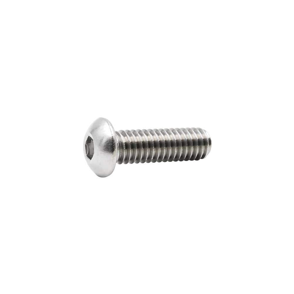 Everbilt 3/8 in.-16 x 1 in. Hex Button Head Stainless Steel Socket Cap  Screw 827768 - The Home Depot