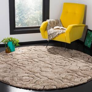 CHEAP & QUALITY CARPETS Round Feltback CASABLANCA beige Bedroom RUG ANY SIZE 