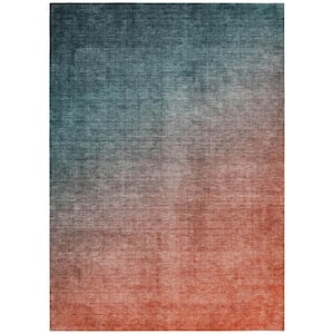 Chantille ACN569 Teal 9 ft. x 12 ft. Machine Washable Indoor/Outdoor Geometric Area Rug