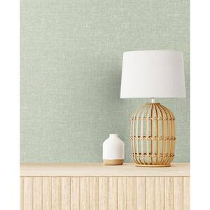 Sage Soft Linen Nonwoven Paper Non-Pasted Wallpaper Roll (Covers 57.5 sq. ft.)