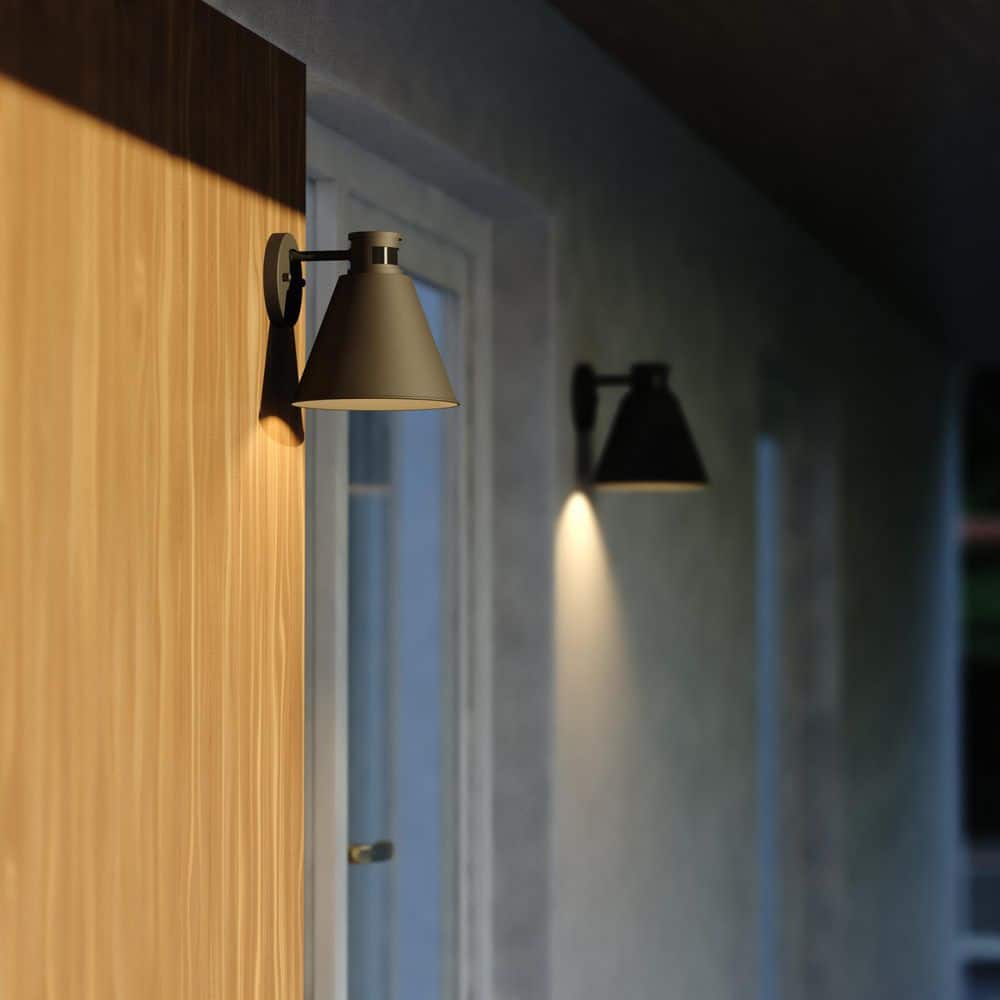 UPC 884656761344 product image for Smith 8.75 in. H Black Motion Sensor Dusk to Dawn Outdoor Hardwired Sconce Wall  | upcitemdb.com