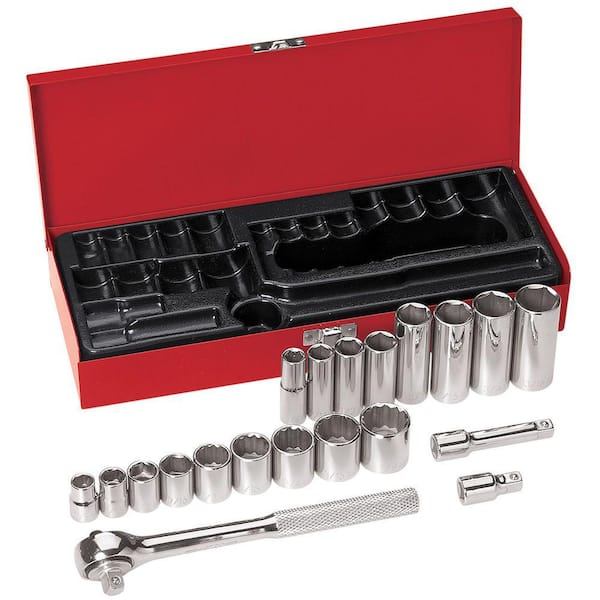 Klein Tools 20-Piece 3/8 in. Drive Socket Wrench Set