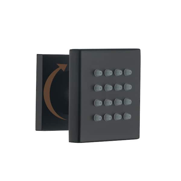 2in Classic Body Spray Only 1-Pack Self-Cleaning Nozzles Body Jet in Matte Black (Valve Not Included)