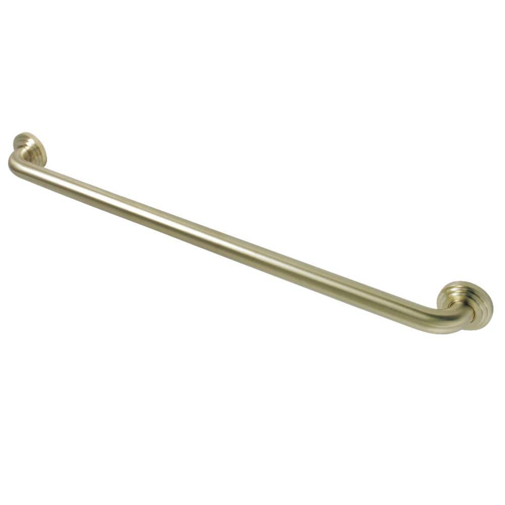 Kingston Brass Milano 30 in. x 11/4 in. Grab Bar in Brushed Brass