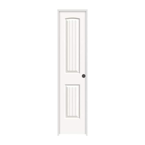 JELD-WEN 18 in. x 80 in. Santa Fe White Painted Left-Hand Smooth Molded Composite Single Prehung Interior Door