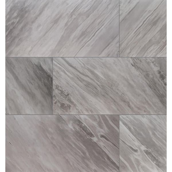 Ader Botticino 24 in. x 48 in. Polished Porcelain Stone Look Floor and Wall Tile (27 Cases/432 sq. ft./Pallet)