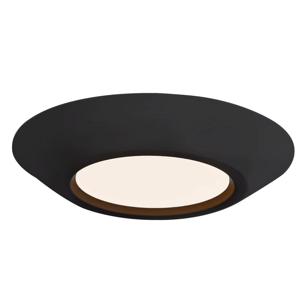 Weylo 6-in Black dimmable LED Flush Mount price history on PriceWatchPro