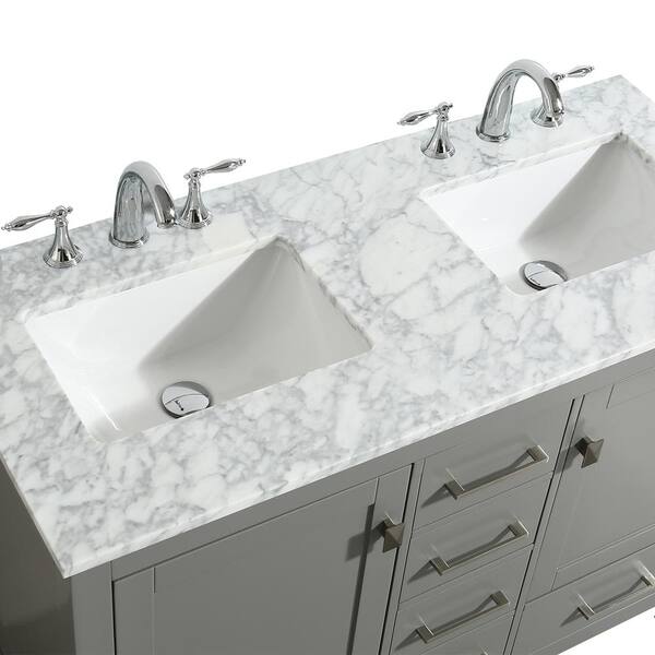 Eviva Aberdeen 48 In Transitional Gray, Home Depot Bathroom Vanities Countertops