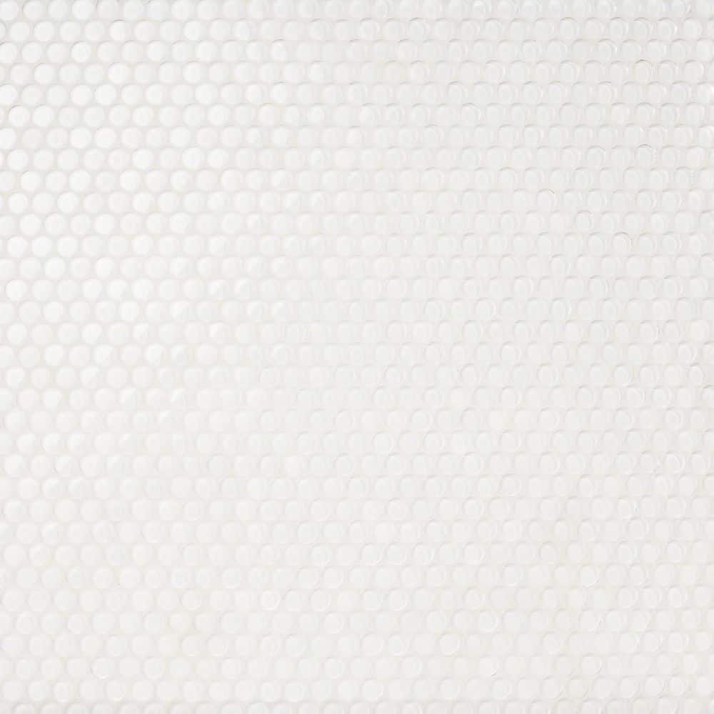 Ivy Hill Tile Contempo White Circles 11-12 in. x 12 in. 8 mm Polished ...