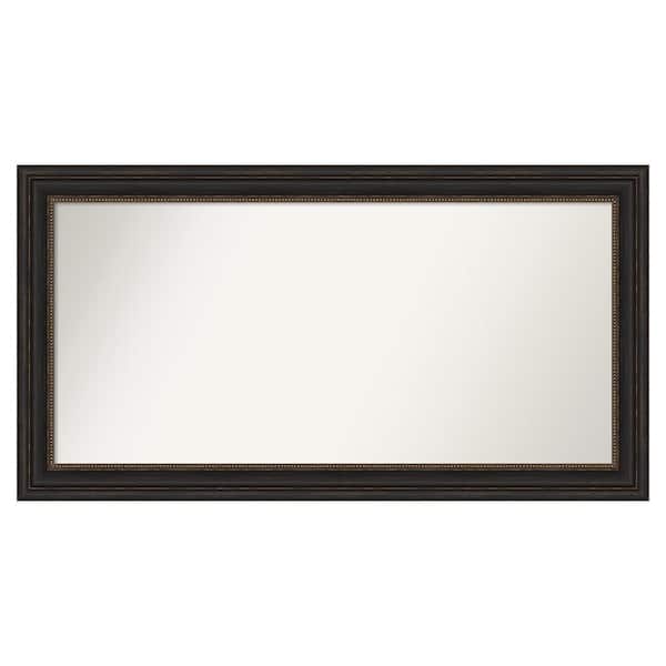 Amanti Art Accent Bronze 49 in. x 26 in. Custom Non-Beveled Polystyrene Antique Framed Bathroom Vanity Wall Mirror