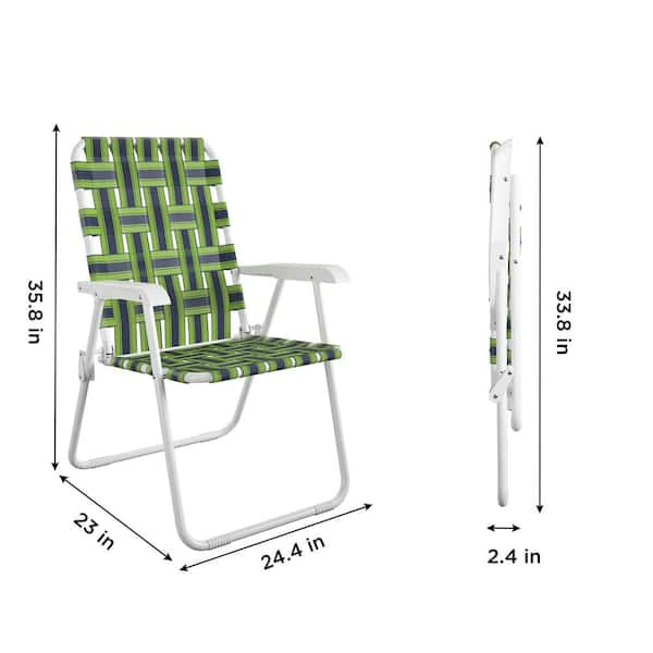 Lightweight aluminum folding lawn clearance chairs