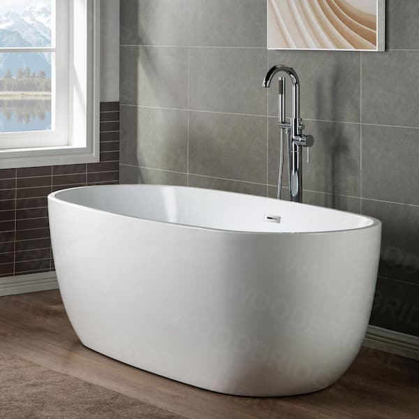 Mammoth Single-Handle Freestanding Tub Faucet with Hand Shower in Chrome
