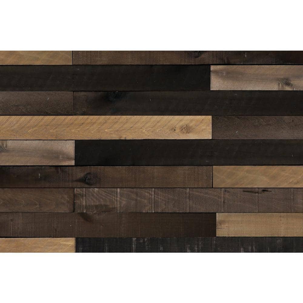 Weaber 1/2 in. x 4 in. x 4 ft. Weathered Hardwood Board (8-Piece) 27862 ...
