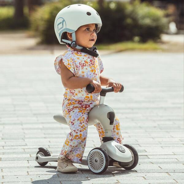 2-in-1 Ride-On & Stand Kids Scooter, Ages 1-5, Highwaykick 1, Ash
