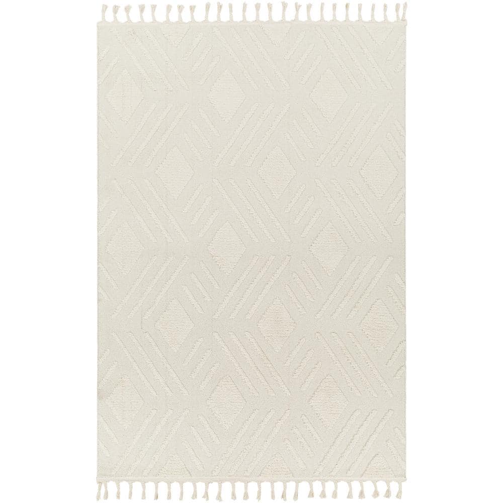 Livabliss Dylan Cream Textured 8 ft. x 10 ft. Indoor Area Rug ...