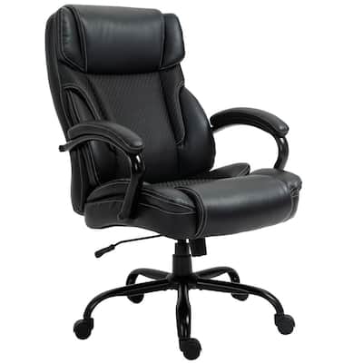 Black PU Seat Executive Office Chair with High Back Adjustable
