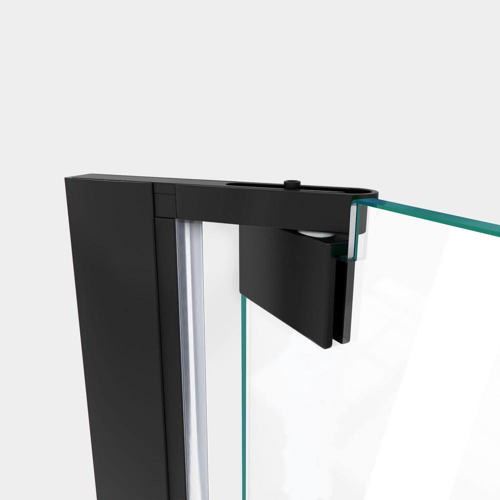 Matte Black Frameless Pivot Shower Door with ClearMax Technology