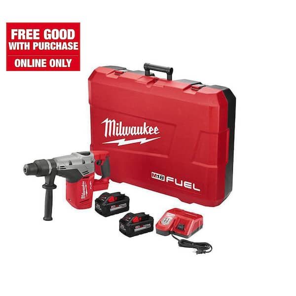 Milwaukee M18 FUEL 18V Lithium-Ion Brushless Cordless 1-9/16 in. SDS-Max Rotary Hammer Kit w/ Two 8.0Ah Batteries & Hard Case